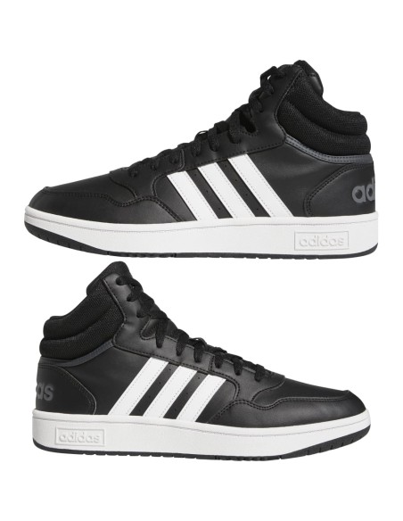 ADIDAS-HOOPS 3.0 MID NEGBÁS/FTWBLA/GRISEI