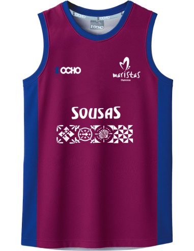:OCHO CAMISETA VIOLETA MARISTAS BALONCESTO