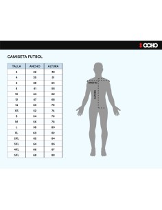 :OCHO CAMISETA AZUL MARISTAS FUTBOL 2