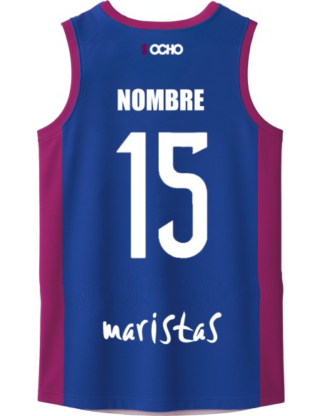 :OCHO CAMISETA AZUL MARISTAS BALONCESTO