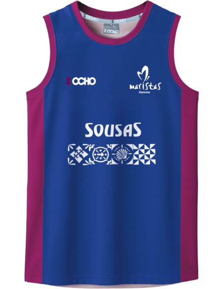 :OCHO CAMISETA AZUL MARISTAS BALONCESTO