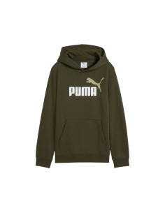 Sudadera verde PUMA ESS 2 COLOR LOGO HOODIE FL 685822-70