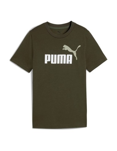 CAMISETA VERDE PUMA MANGA CORTA Essentials 2...